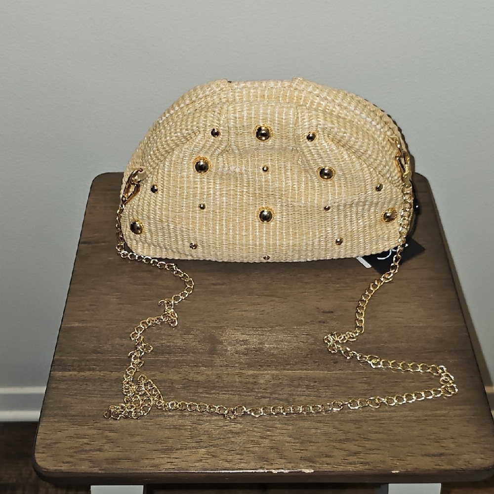 Chic Beaded Crossbody Bag